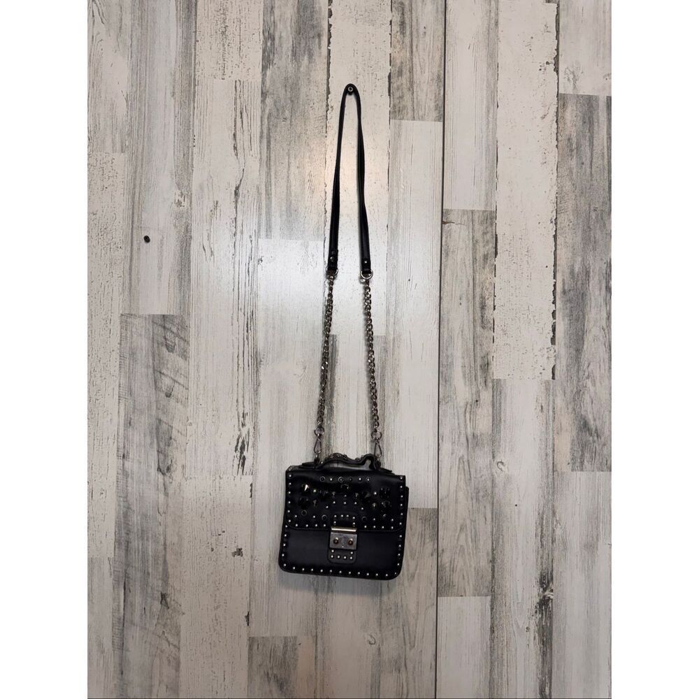 Black StuddedβMini Crossbody Bag Chain Strap Punk Rock Studded Purse